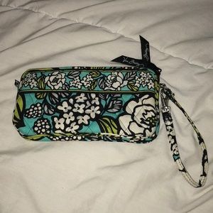 Very Bradley blue and green wristlet!